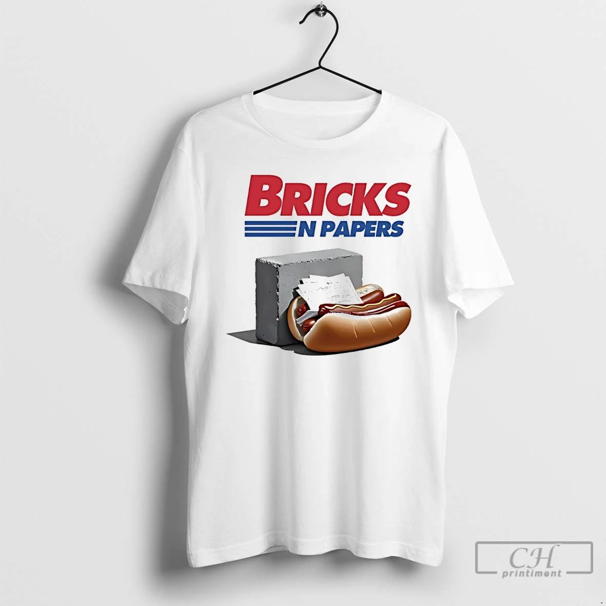 Classic Bricks Multinational Hot Dog T Shirts