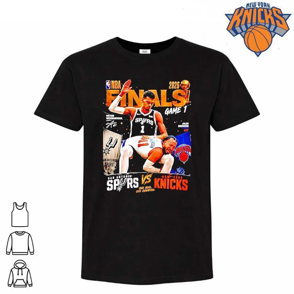 Victor Wembanyama San Antonio Spurs Vs Jalen Brunson New York Knicks 2026 Nba Fianls Meme Shirt