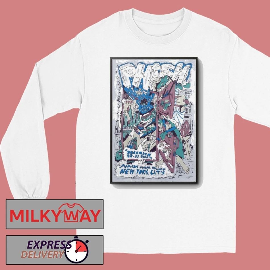 Phish Dec 28-31 2025 Madison Square Garden NYE Poster shirt