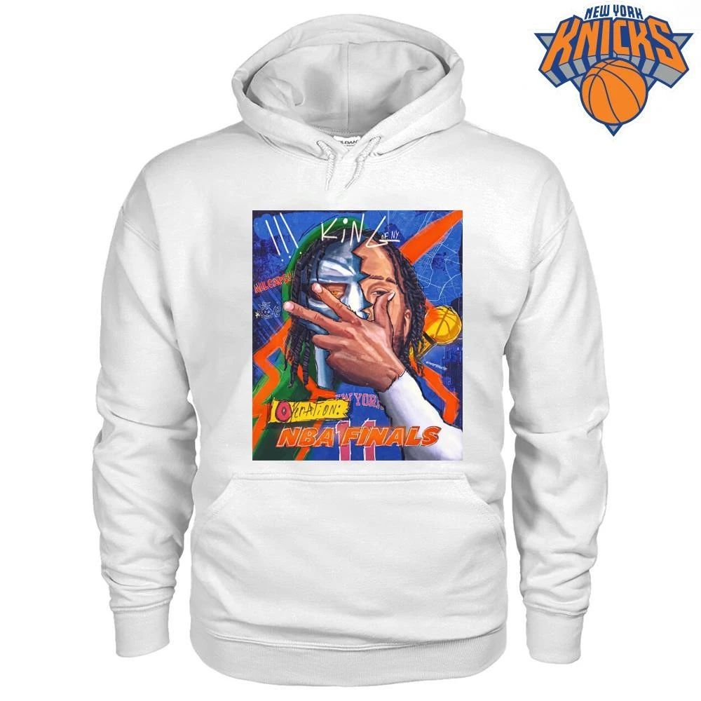 NBA Finals 2026 Game 1 Jalen Brunson King of NY New York Knicks MF DOOM Mask Operation Shirt