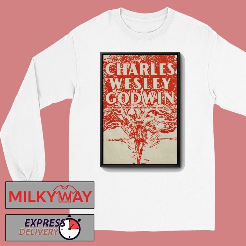 Charles Wesley GodwinThe Riviera Theater in Charleston, SC Dec 14 2025 Poster shirt