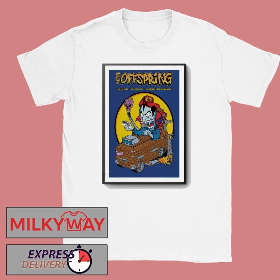 Poster The Offspring At Numerica Veterans Arena In Spokane, WA On Jan 20, 2026 shirt