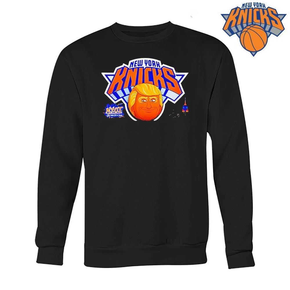 Donald Trump Caricature New York Knicks Nyot Basketball Parody Logo Shirt