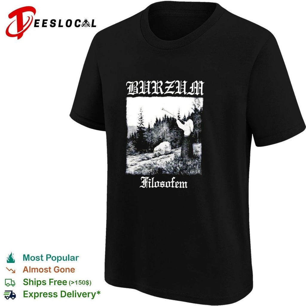Burzum Filosofem black metal Varg Vikernes T-shirt