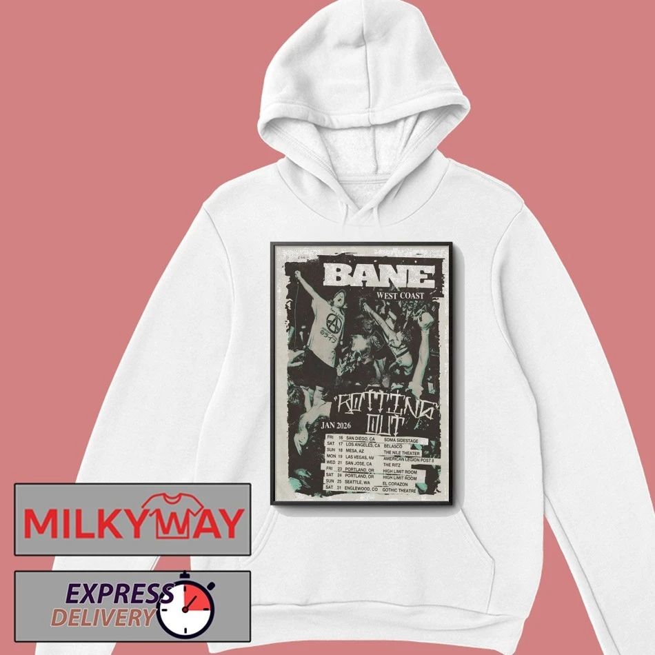 BANE West Coast 2026 Shows Poster shirt