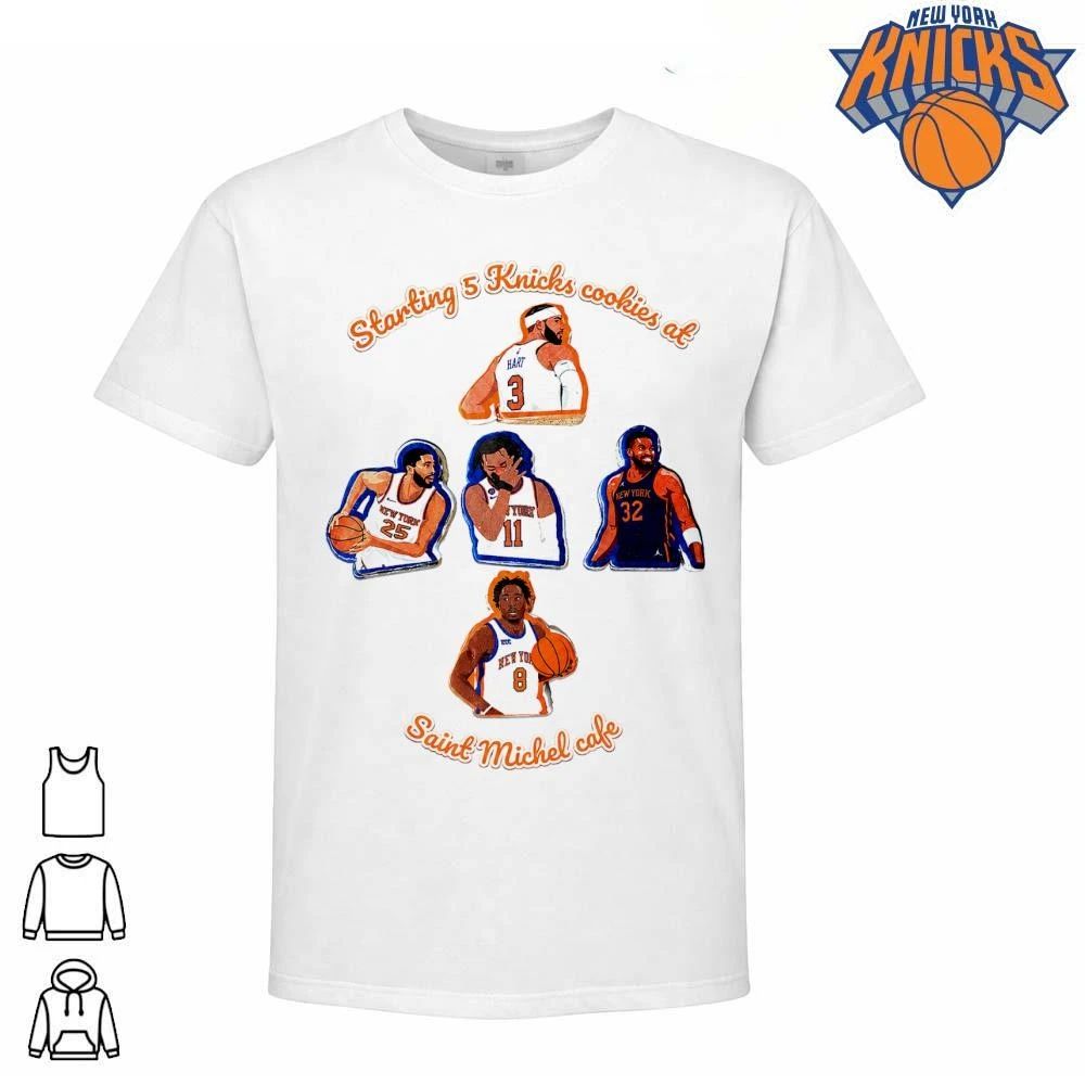 New York Knicks Starting Five Basketball Roster 2026 NBA Finals Shirt