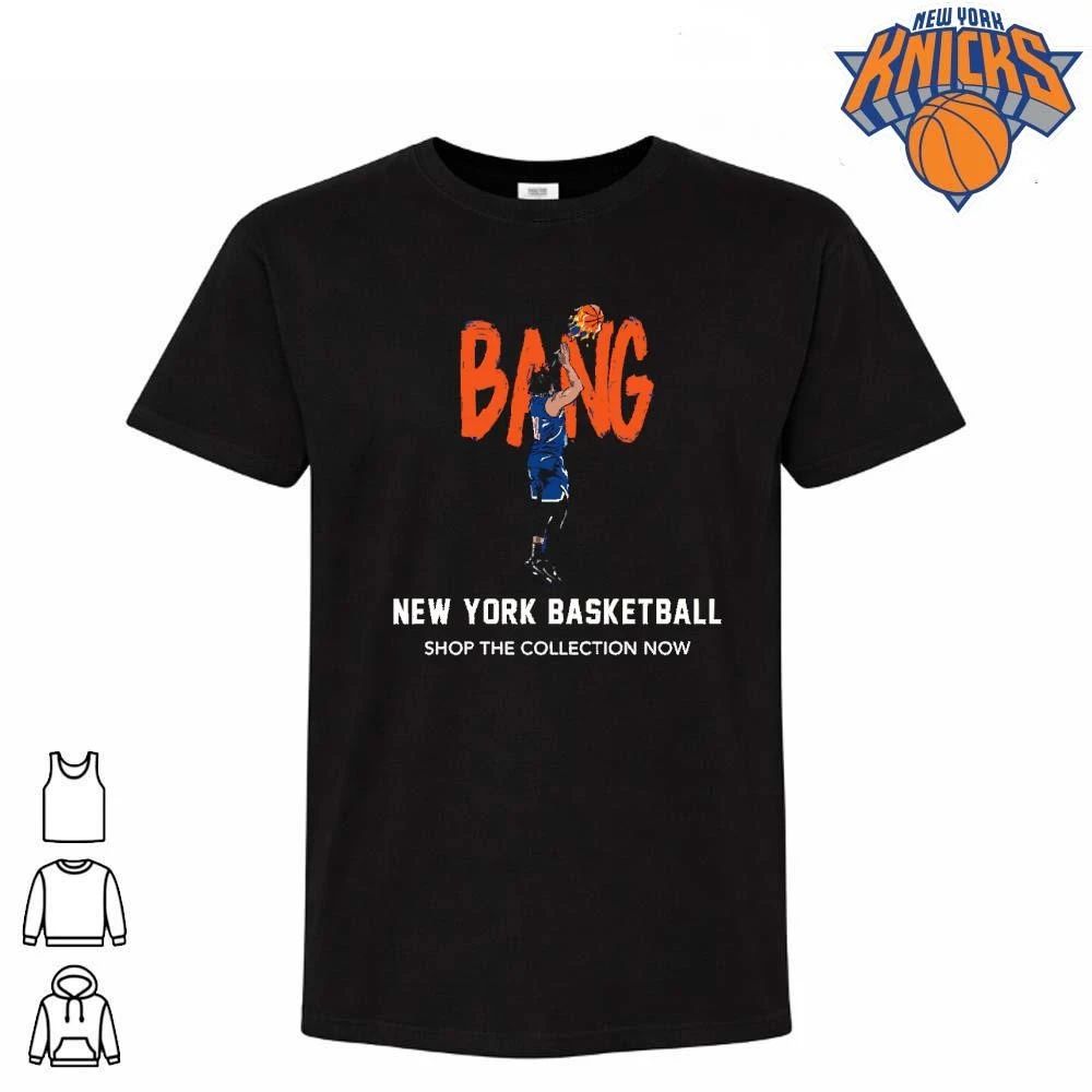 Jalen Brunson Bang New York Knicks Basketball Fire Flame Shirt