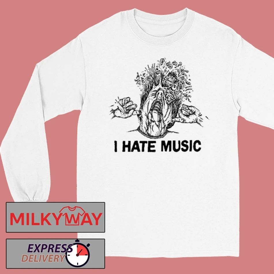 Maggot Death I Hate Music Shirt