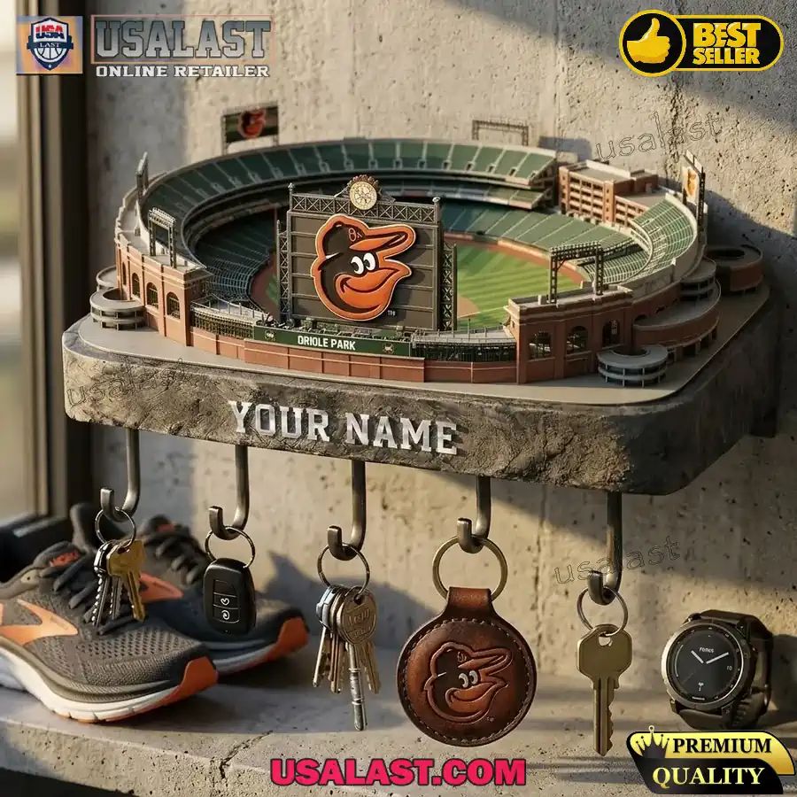 Baltimore Orioles Sports Stadium Key Hooks, Key Holder