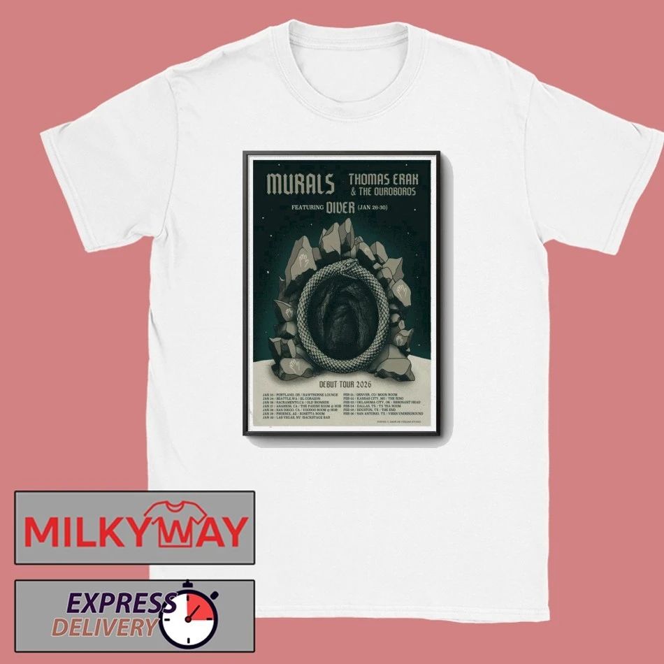 Thomas Erak & The Ouroboros Jan 26 2026 Poster Sacramento CA shirt