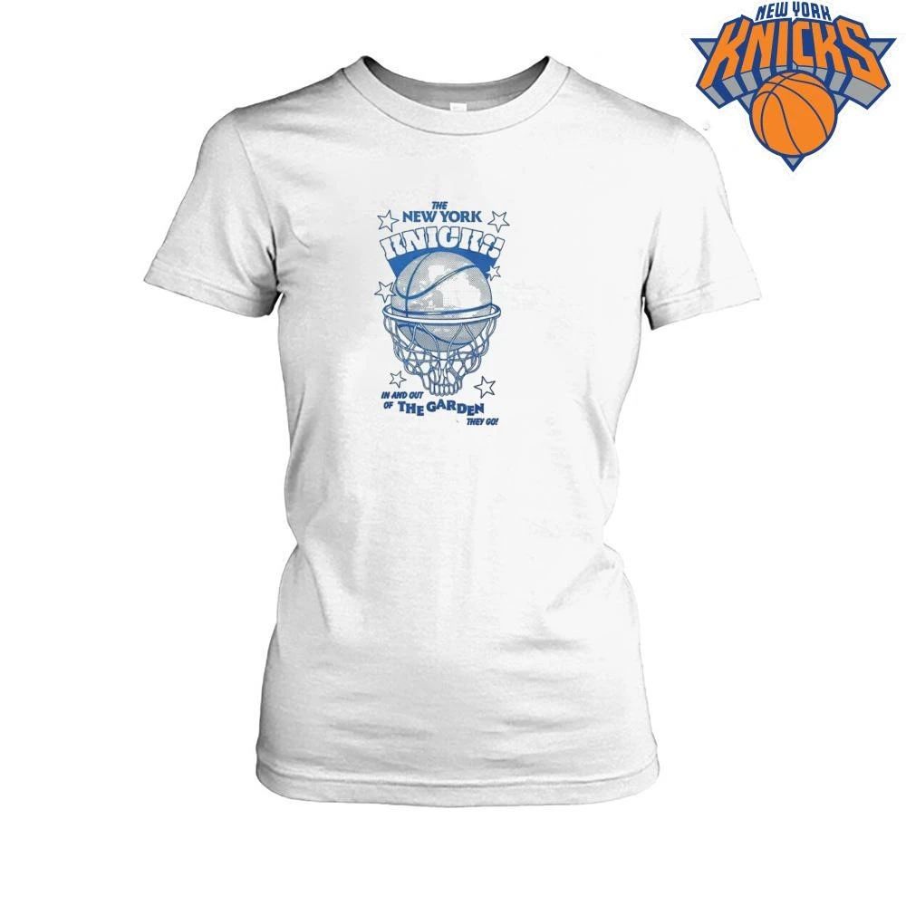 The New York Knicks In And Out Of The Garden They Go Grateful Dead Steal Your Face Basketball T Shirt