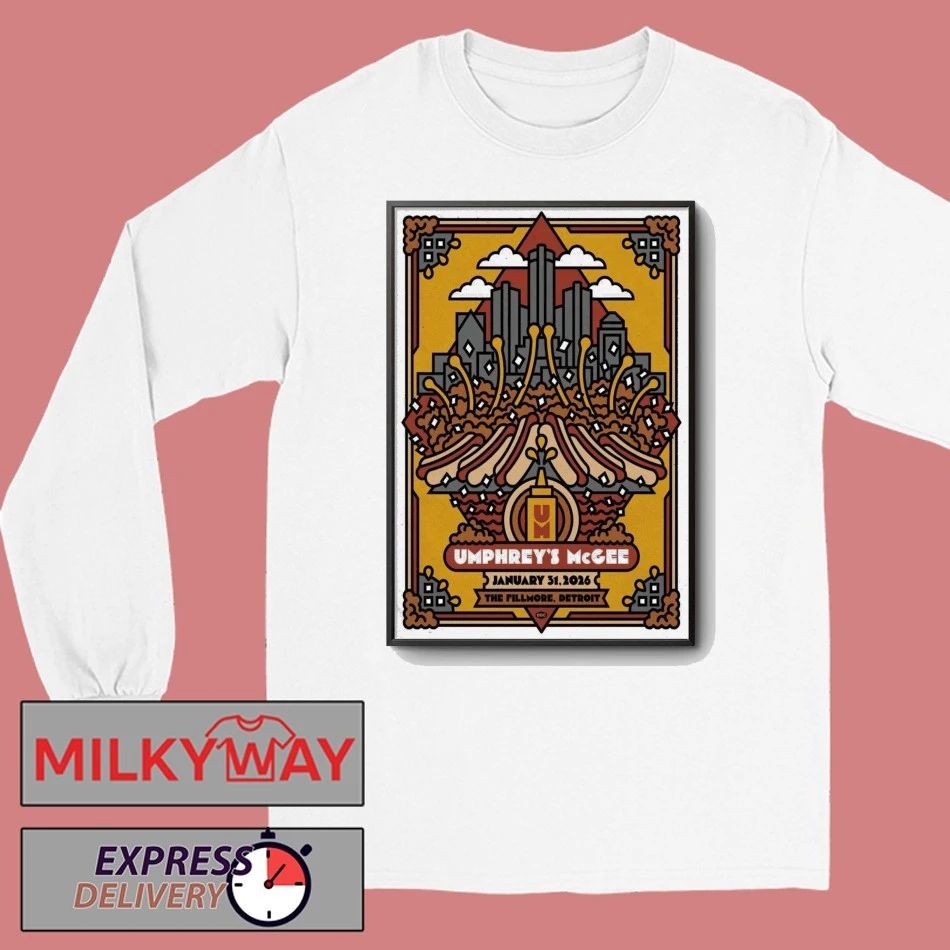 Umphrey’s McGee January 31 2026 At The Fillmore Detroit Show Poster shirt