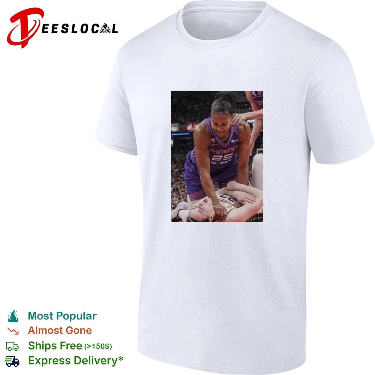 Caitlin Clark x Brittney Griner Phoenix Mercury Basketball T-shirt