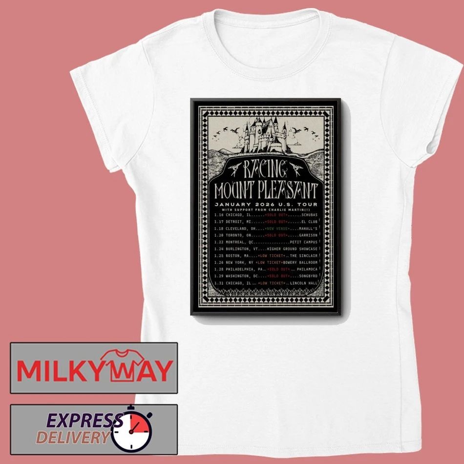 Racing Mount Pleasant Jan 2026 US Tour Poster shirt