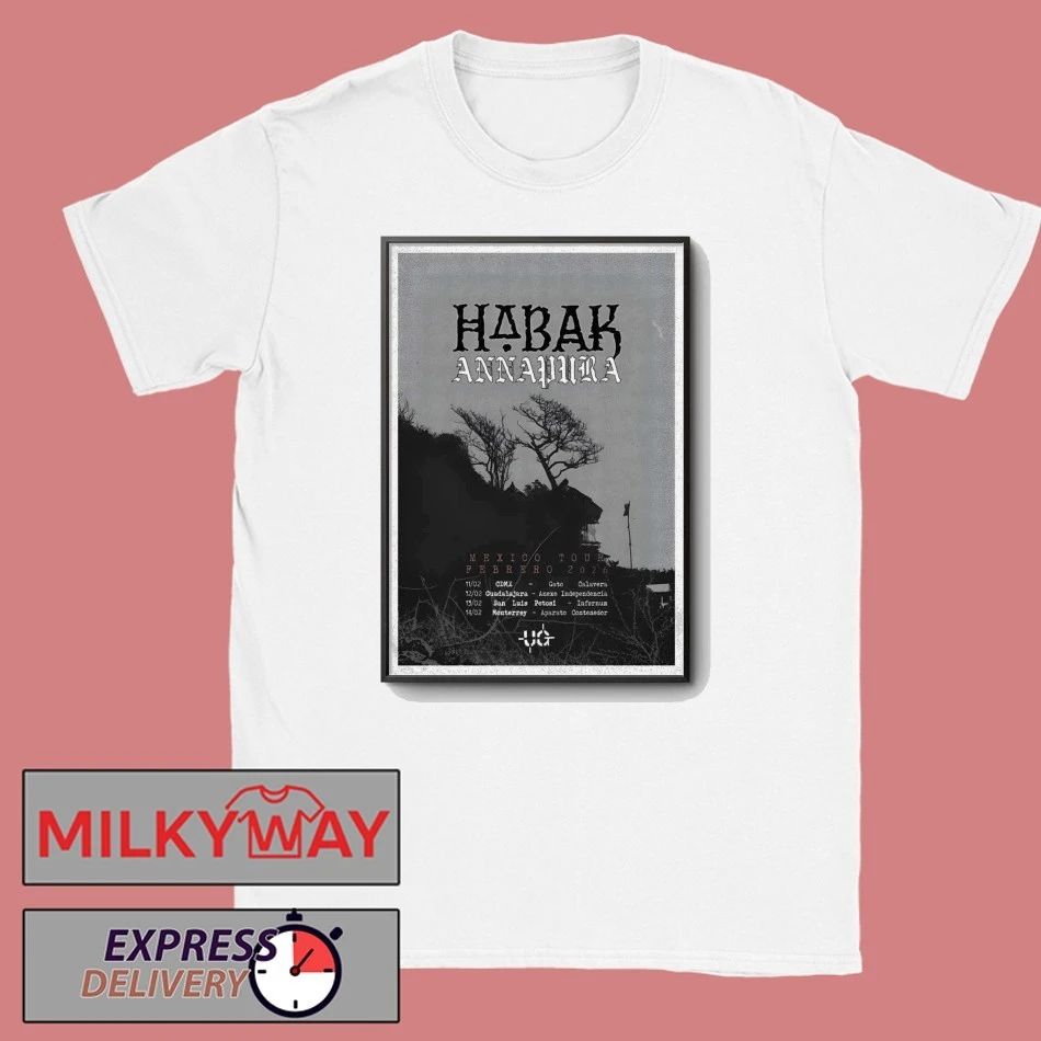 Habak Mexico Feb 2026 Tour Poster shirt