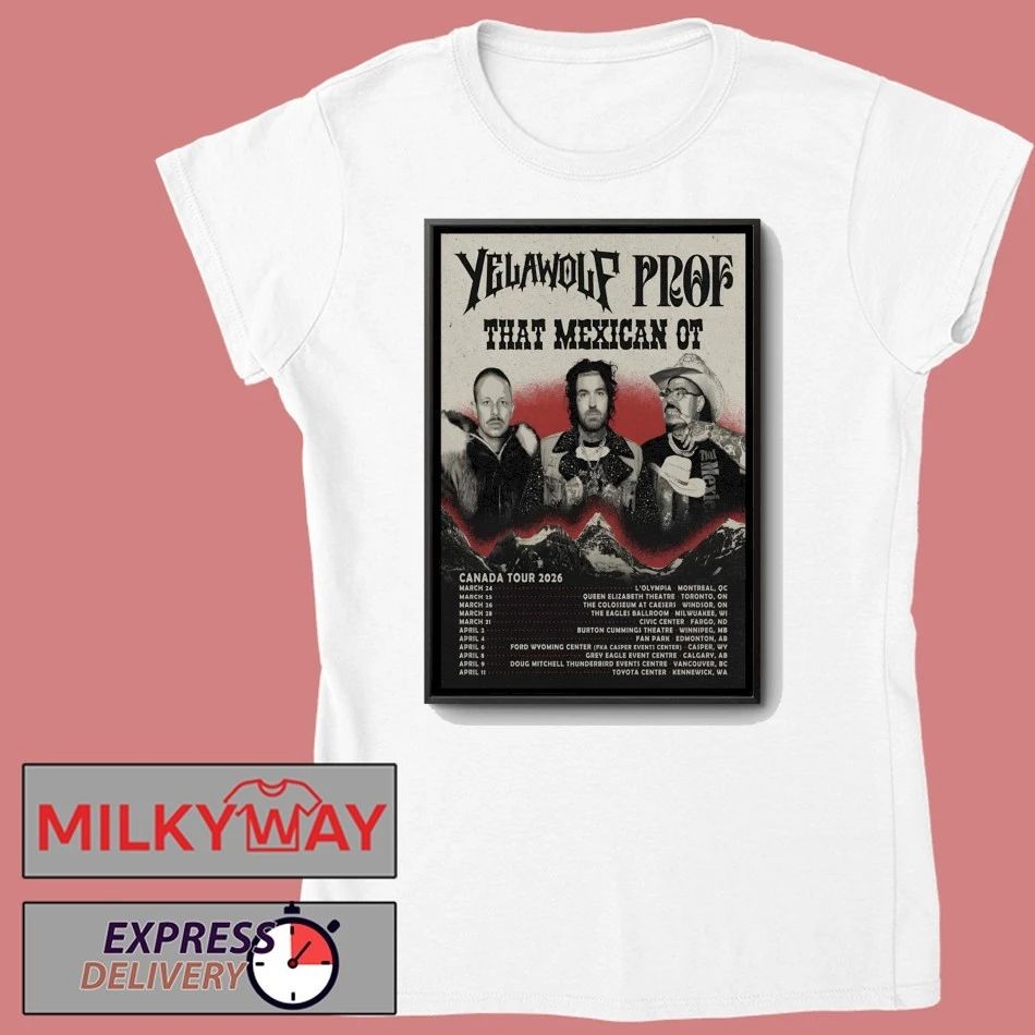 Poster YELAWOLF Tour Canada 2026 shirt