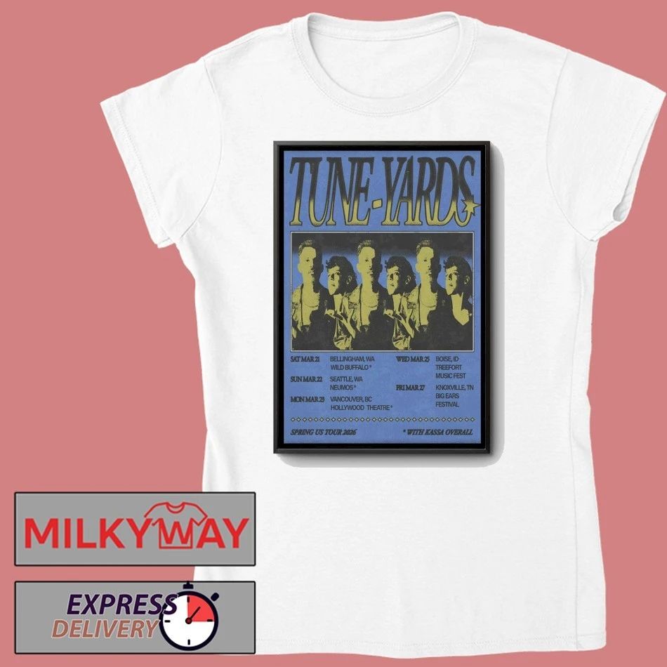 Tune Yards US 2026 Spring Shows Poster shirt