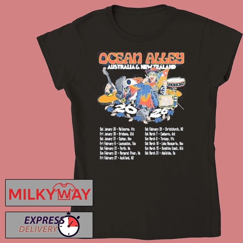 Ocean Alley Tee Tour Jan + Feb + Mar 2026 shirt