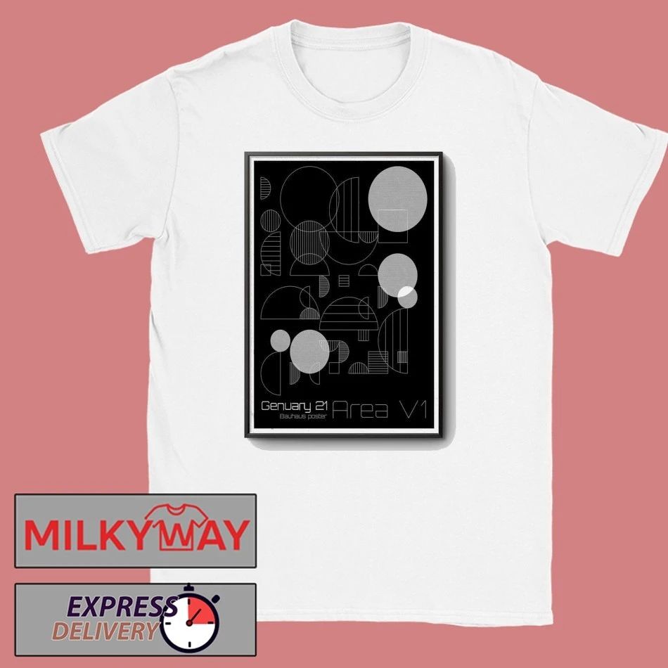 Genuary 21 Bauhaus Area V1 Poster shirt