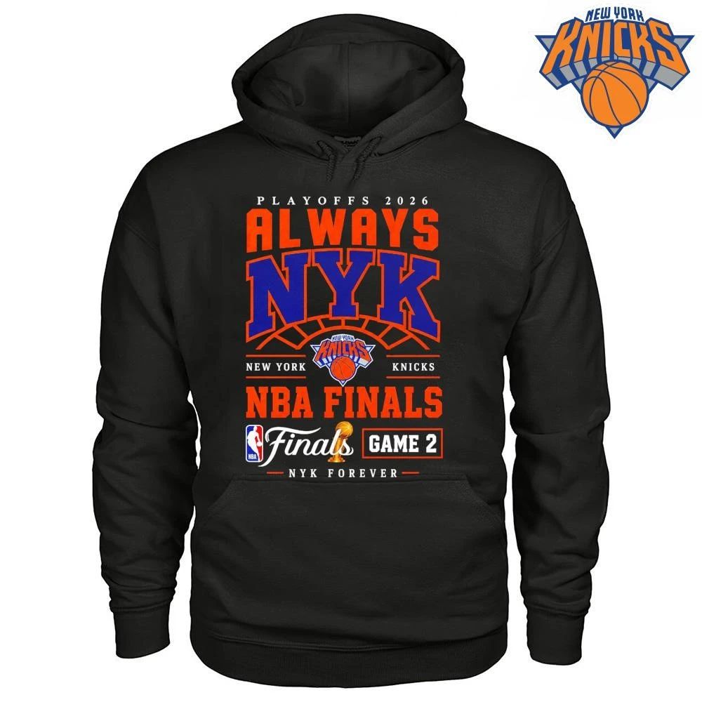 Always NYK New York Knicks Playoffs Forever Game 2 Basketball Typography nba finals 2026 shirt