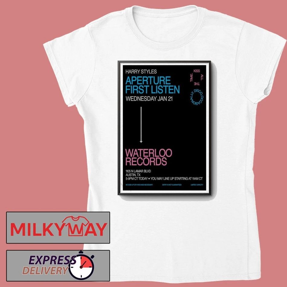 Aperture First Listen Jan 21 2026 Poster Waterloo Records shirt