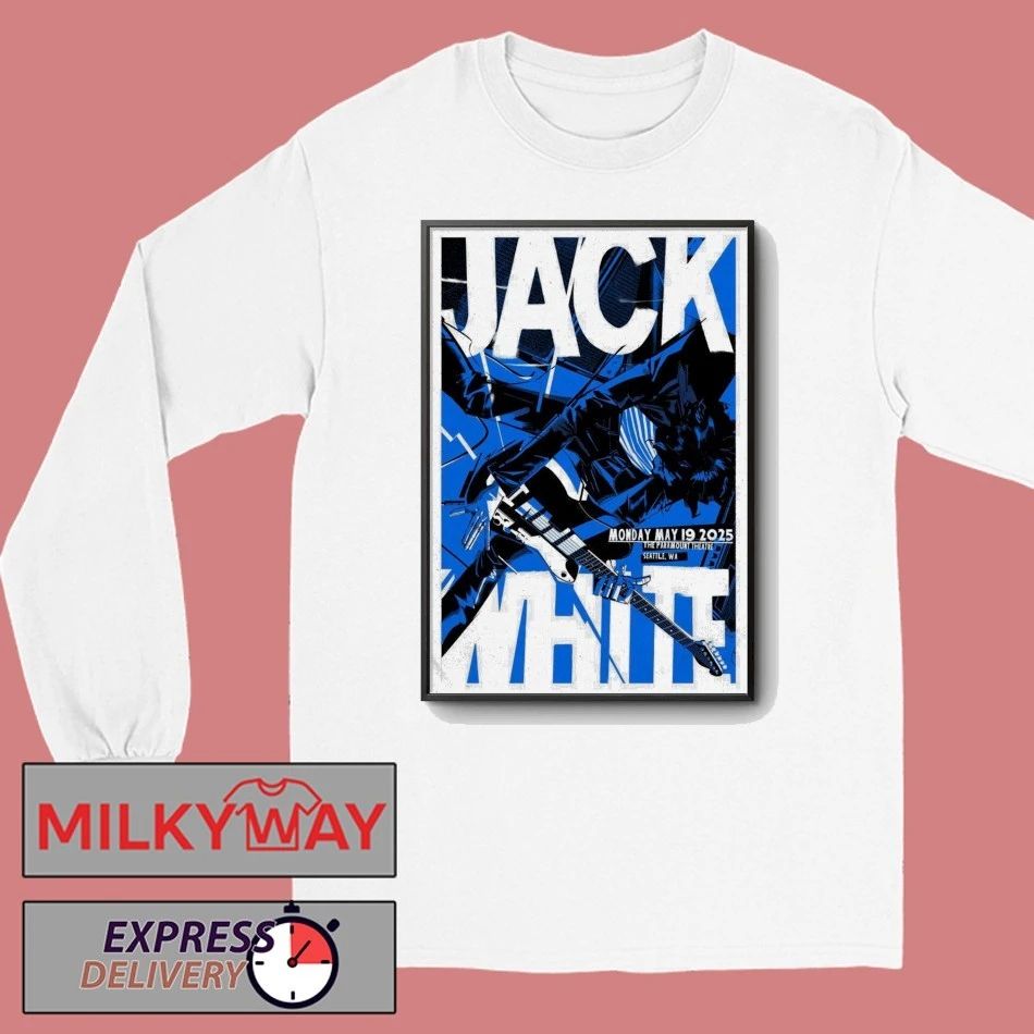 Jack White May 19 2025 Poster Seattle WA shirt