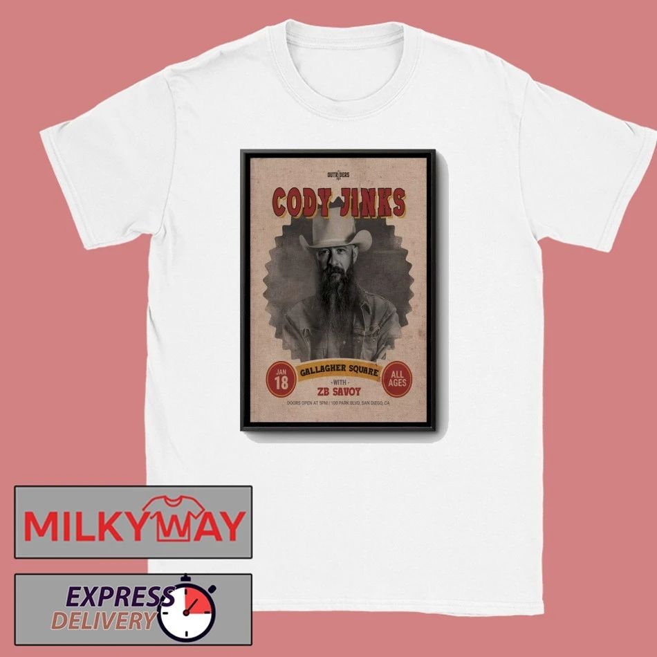 Cody Jinks San Diego CA 1.18.2026 Poster shirt