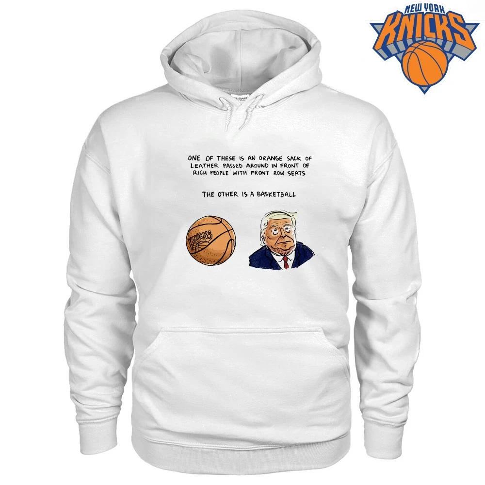 Donald Trump Funny Political Satire New York Knicks Basketball Caricature Meme NBA Finals 2026 Shirt