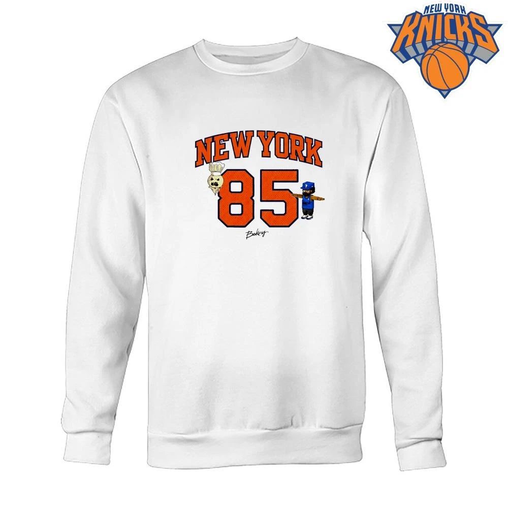 New York Knicks 85 Bakery Retro Cartoon Basketball Fan Apparel 2026 NBA Finals Shirt