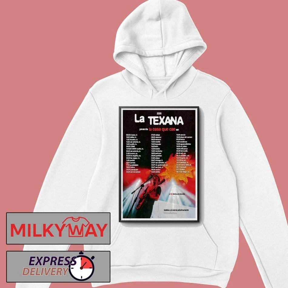 La Texana 2026 LA CASA QUE CAE EN VIVO Tour Poster shirt