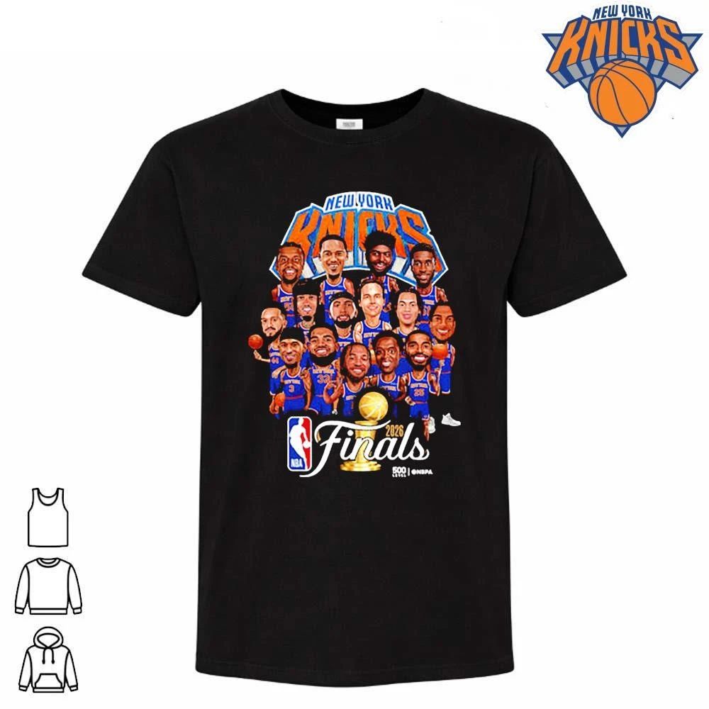 New York Knicks NBA Finals 2026 Caricature Champions Shirt