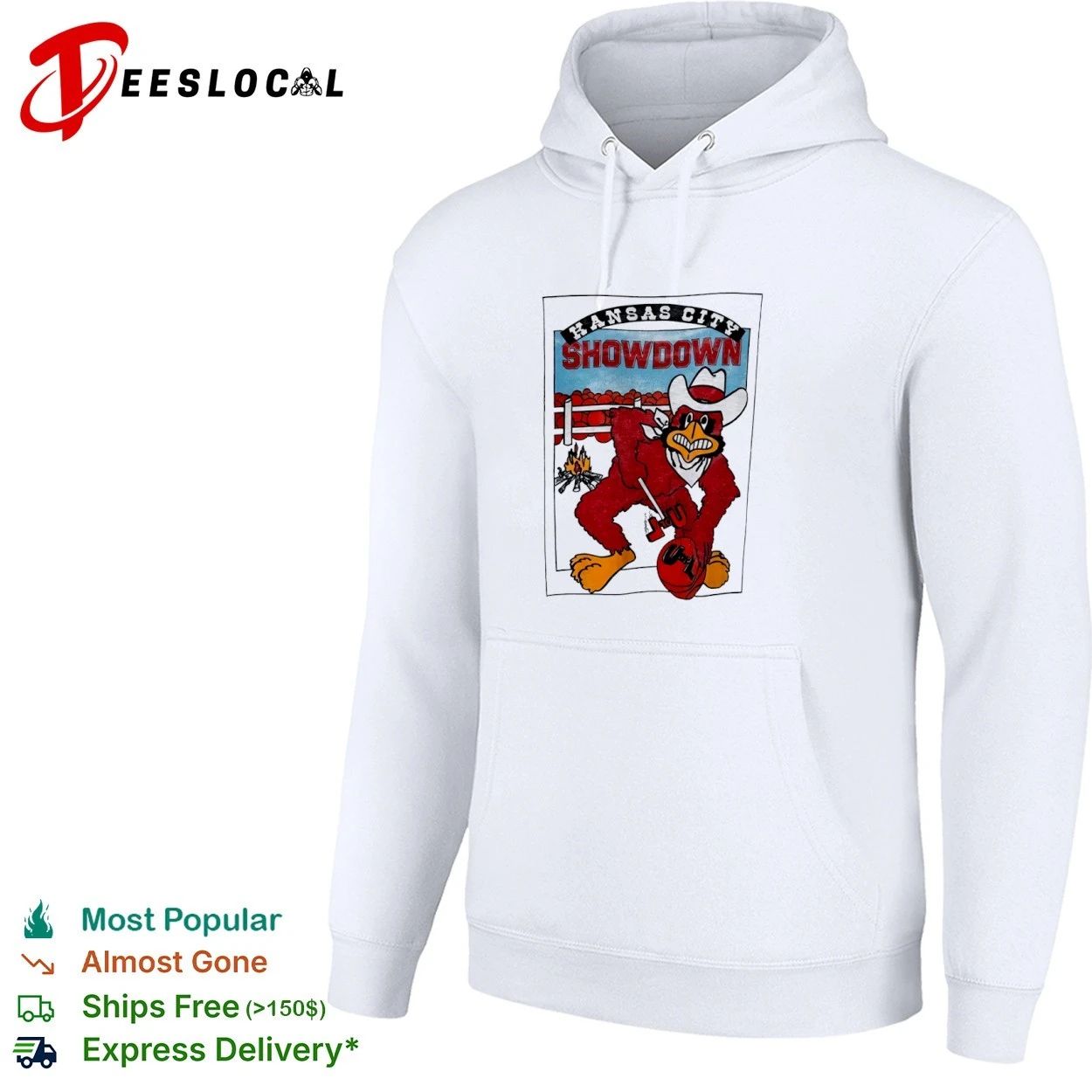 Kansas City Showdown U of L Cardinal Mascot T-shirt