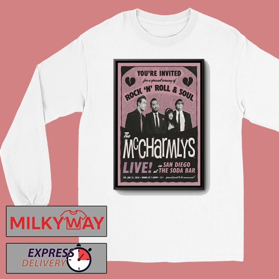The McCharmlys 1.23.2026 San Diego CA Poster shirt
