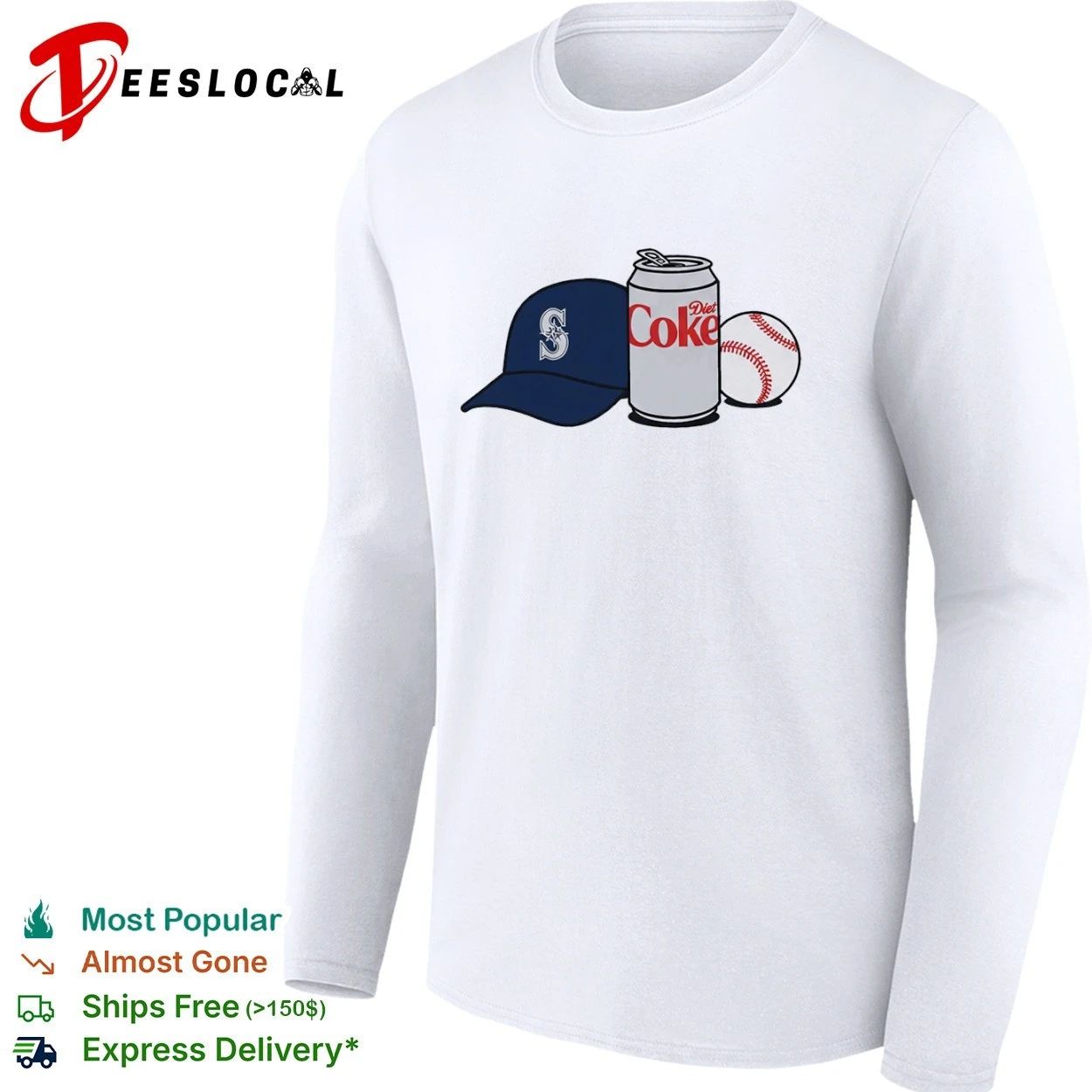 Seattle Mariners Diet Coke Baseball 2026 Mariners T-shirt