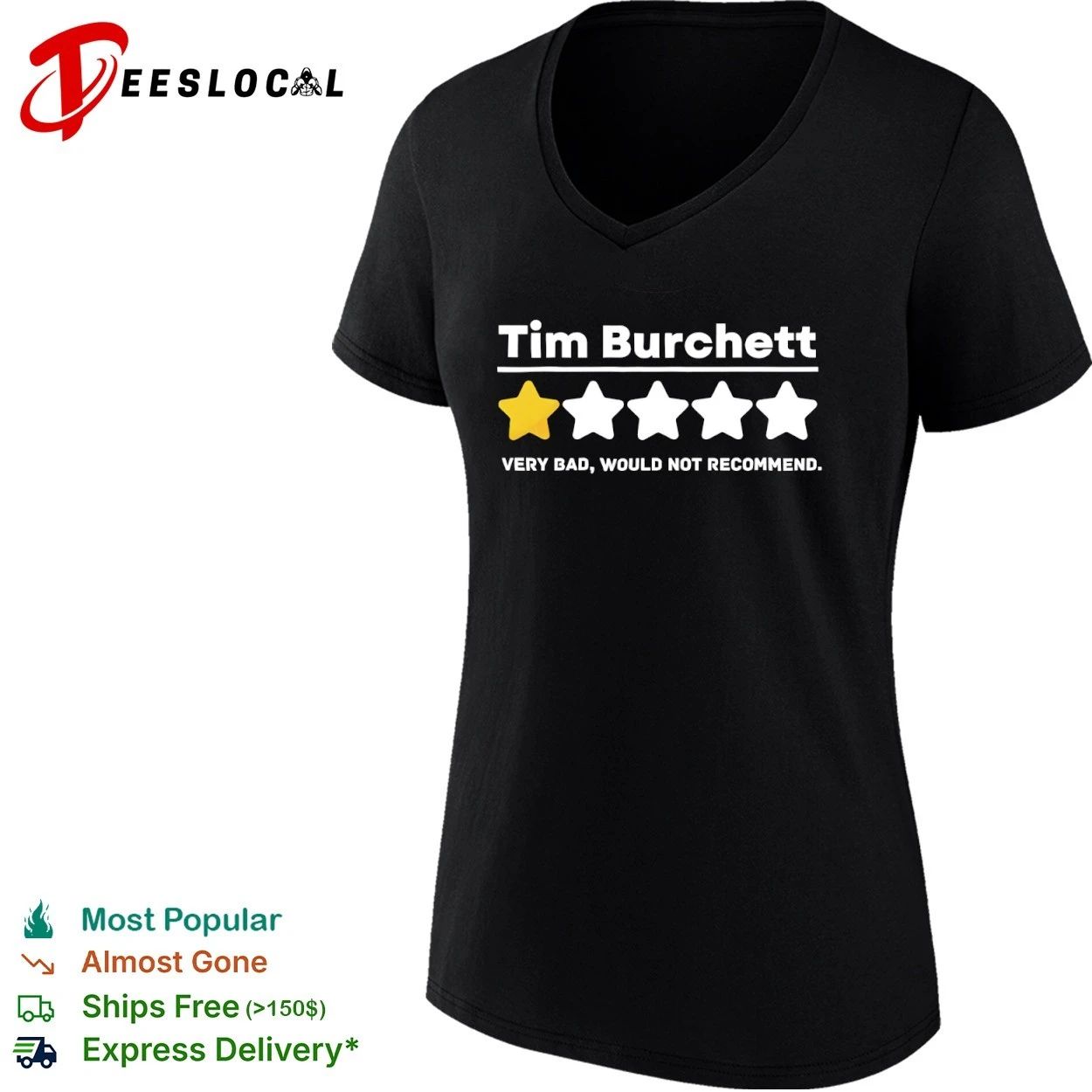Tim Burchett One Star Very Bad Would Not Recommend T-shirt