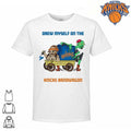Drew Myself On The Knicks Bandwagon New York Basketball Fan Cartoon Graphic NBA Finals 2026 Shirt
