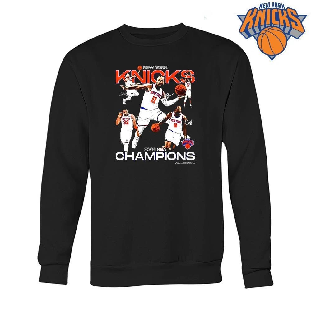 New York Knicks NBA Champions 2026 Jalen Brunson OG Anunoby Josh Hart Graphic Shirt