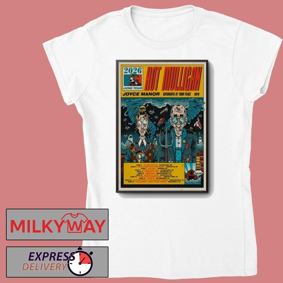 Mulligan Alternative Rock Tour 2026 Poster shirt