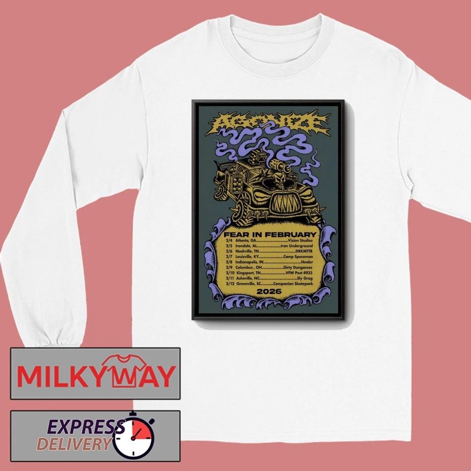 AGONIZE Tour Fear In Feb 2026 Poster shirt