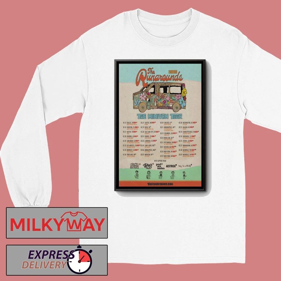 The Runarounds The Minivan Tour 2026 Poster shirt