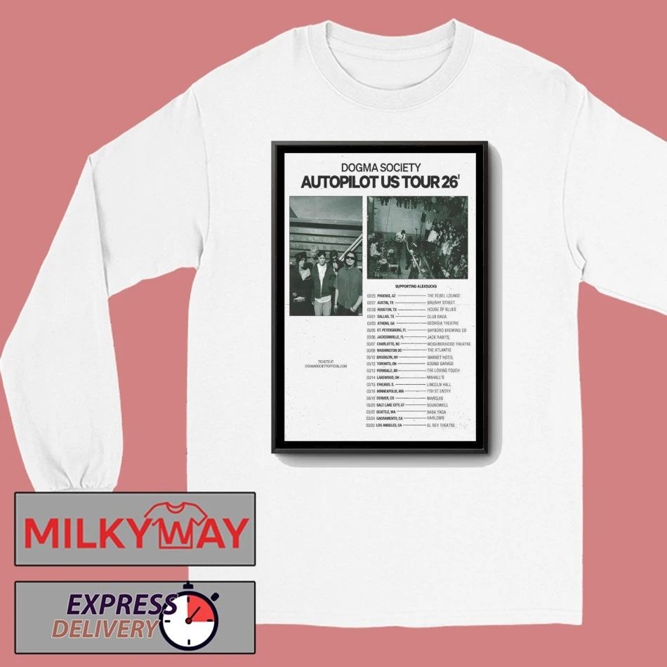 Dogma Society Autopilot US Tour 2026 Poster shirt