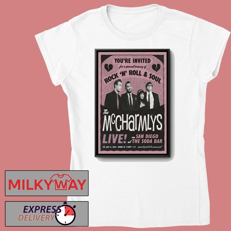 The McCharmlys 1.23.2026 San Diego CA Poster shirt