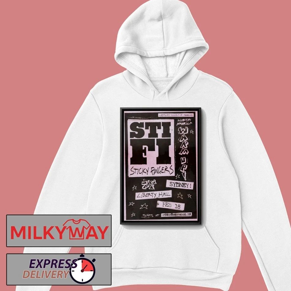 Sticky Fingers 2.18.2026 Moore Park NSW Poster shirt
