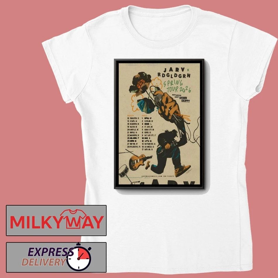 JARV And Red Gold Green Tour Spring 2026 Poster shirt