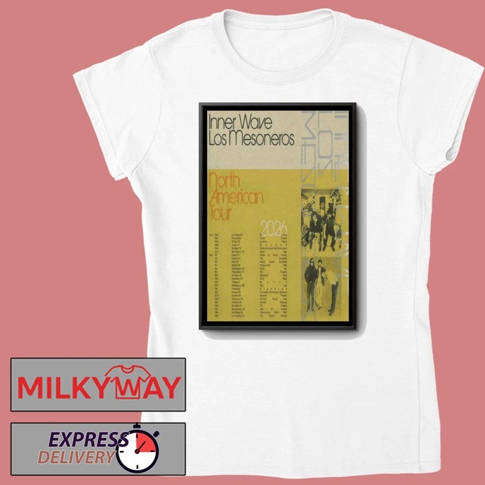 Inner Wave And Los Mesoneros North American 2026 Shows Poster shirt