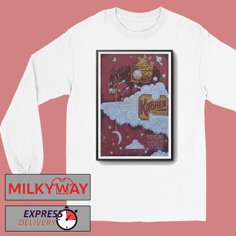 Kitchen Dwellers Ski Tour January 2026 Colorado Poster shirt