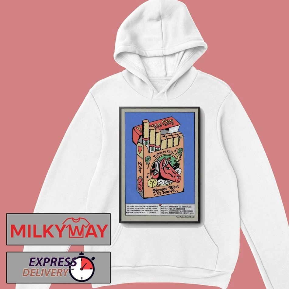 Tobacco City Horses West 2026 Tour Poster shirt
