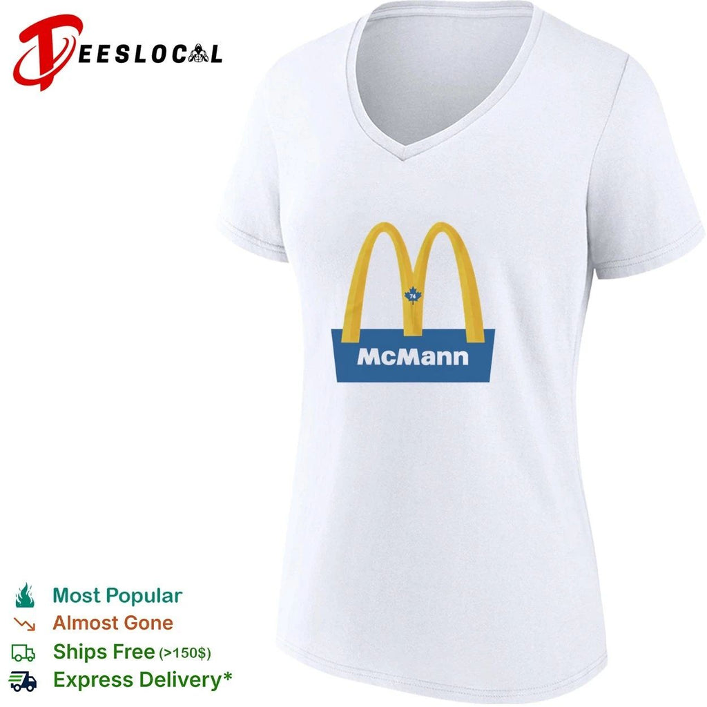 McMann 74 Toronto Maple Leafs NHL Hockey T-shirt