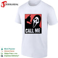Scream Ghostface Call Me Horror Halloween T-shirt
