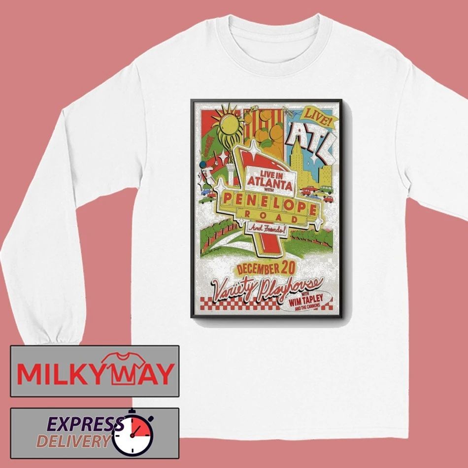 Penelope Road And Friends December 20 2025 Variety Playhouse in Atlanta GA Poster shirt